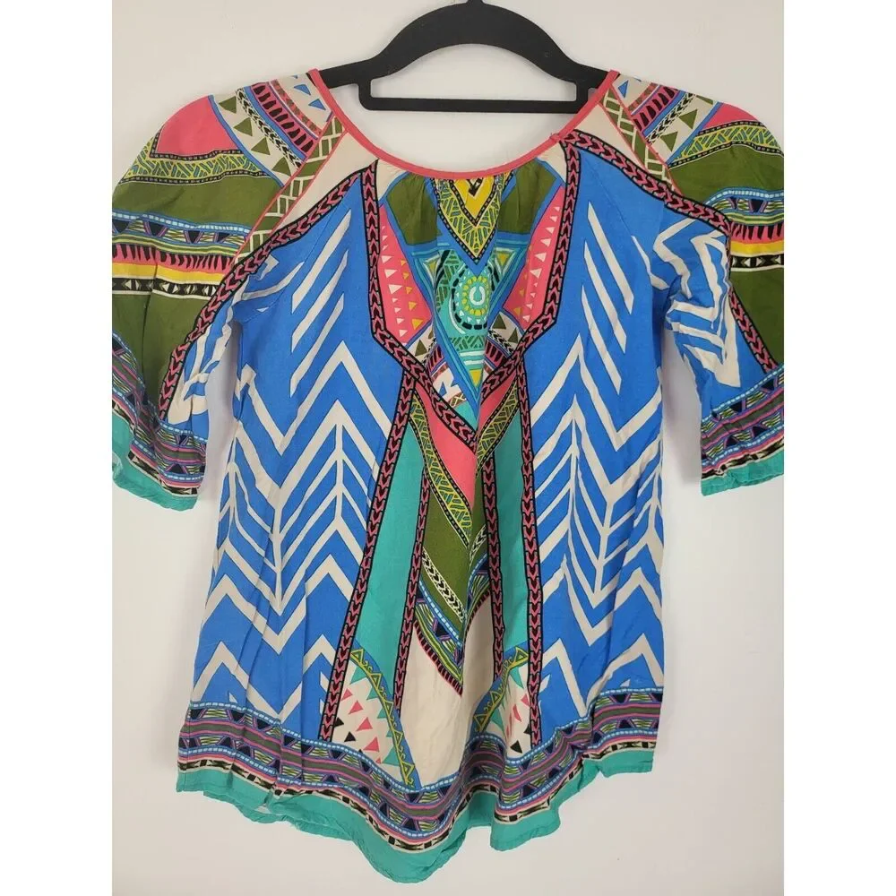 Flying Tomato Girls Dress Med 7/8 Little Girls‎ 3/4 Sleeve Pullover Multicolor